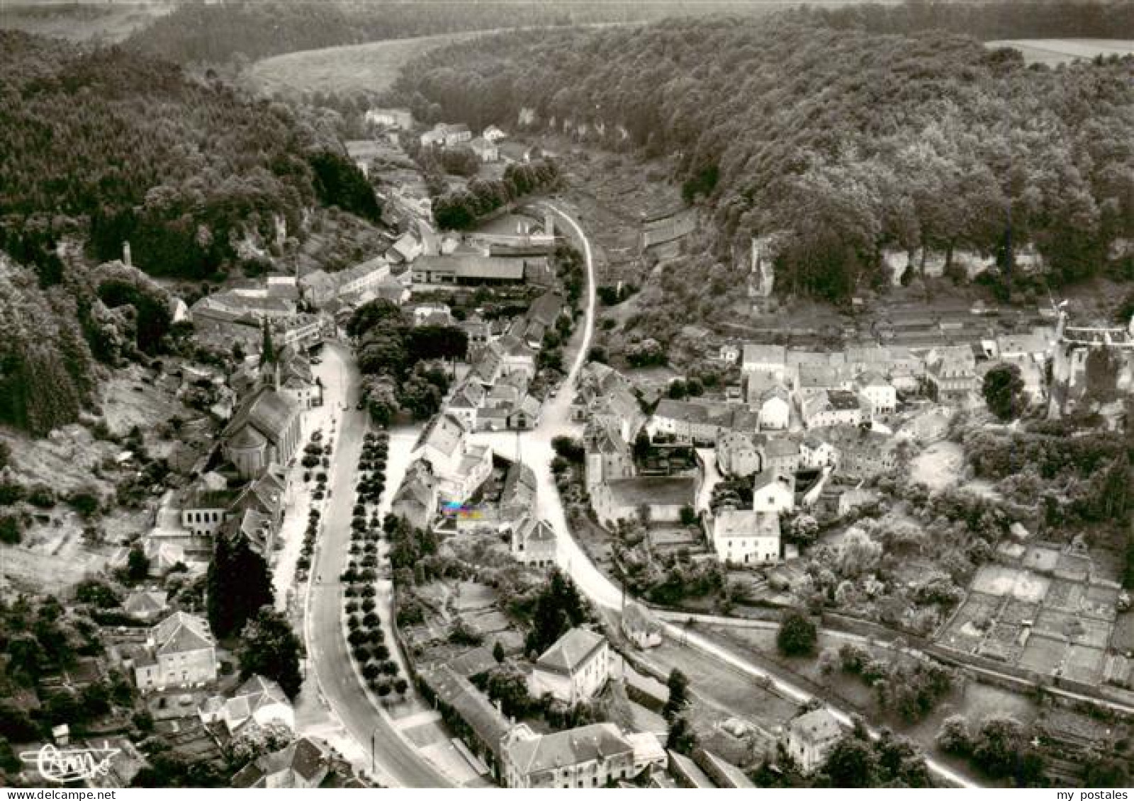 Larochette Luxembourg Vue générale aérienne