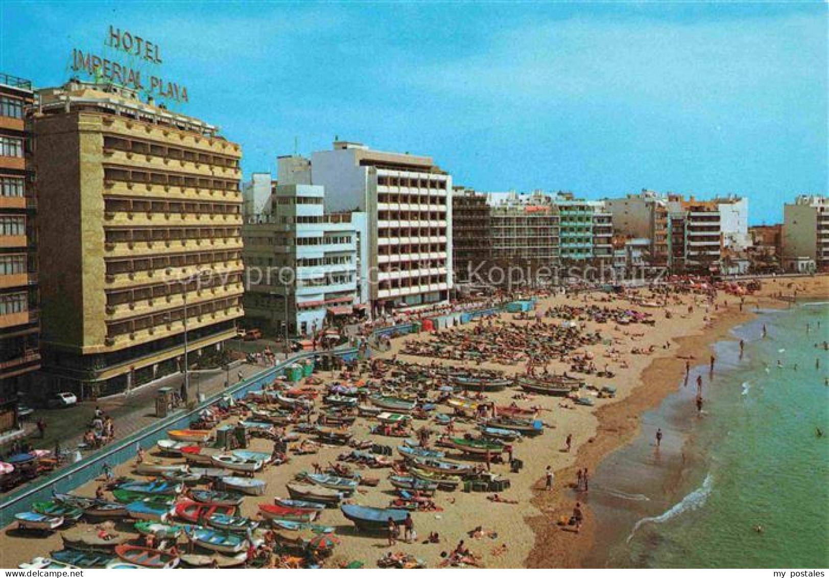 Las Canteras Vista parcial Playa Hoteles