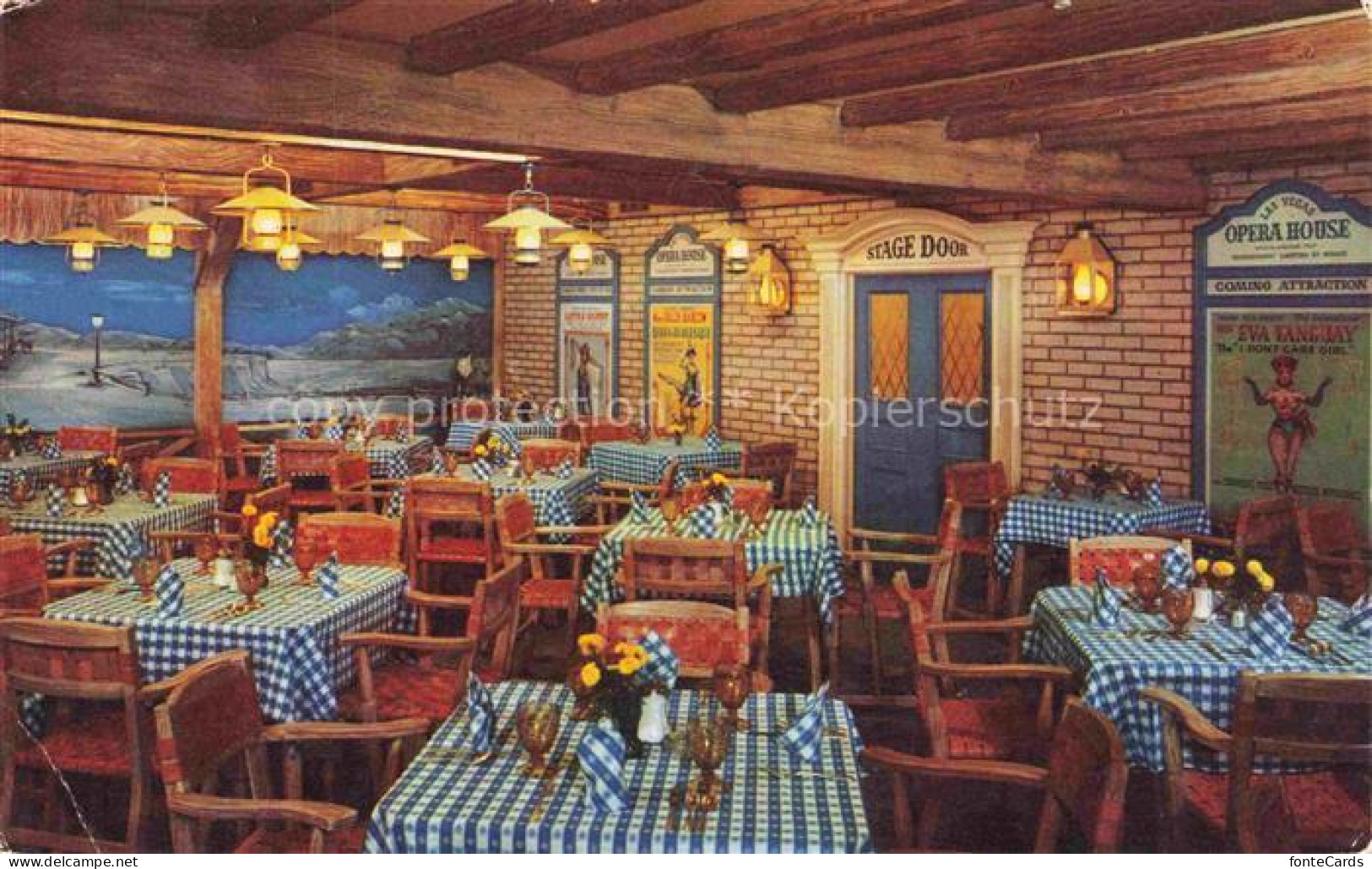 LAS VEGAS Nevada USA El Rancho Vegas Western Hotel Restaurant