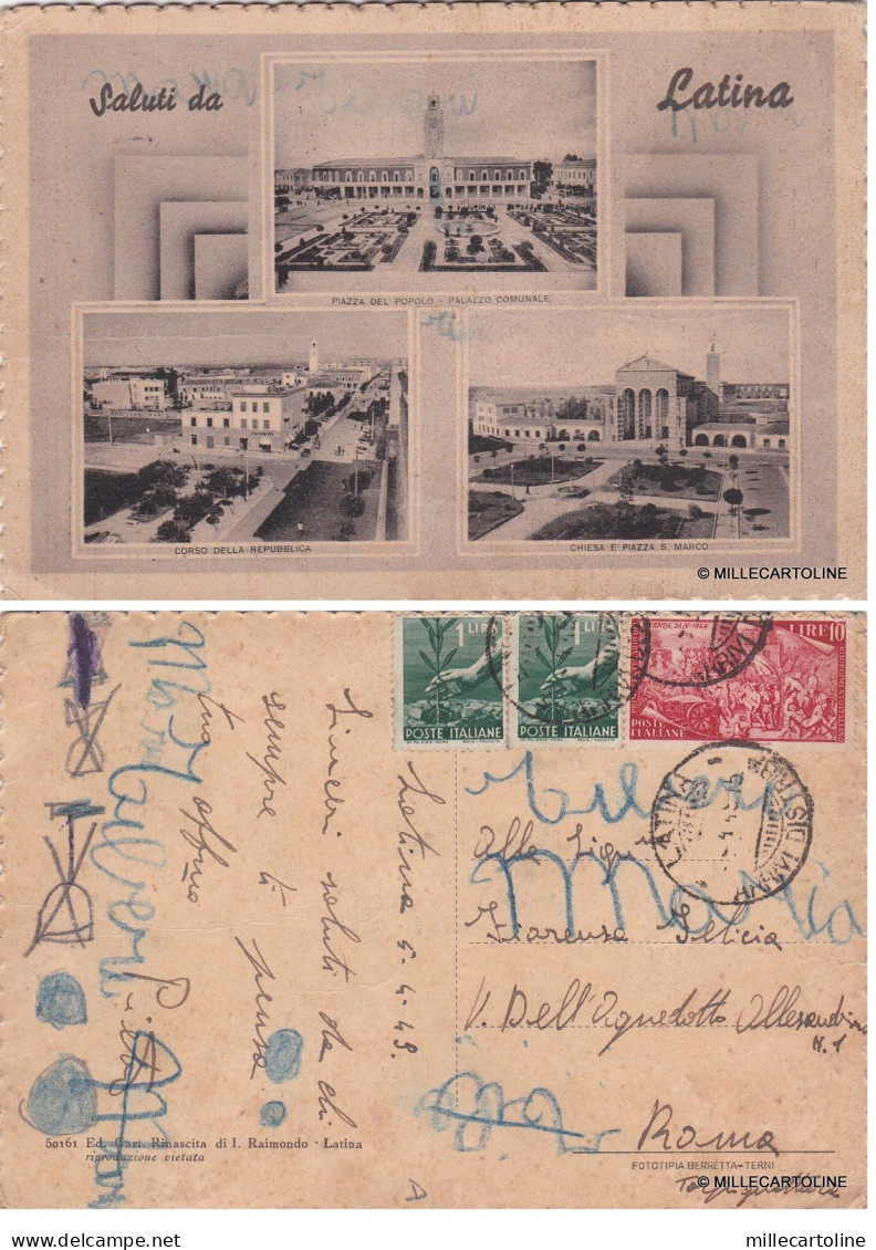 # LATINA: SALUTI DA   1949