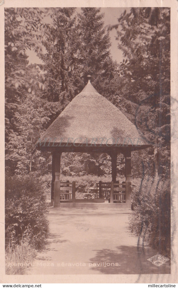 LATVIA - Kemeri, Meza saravota paviljons, Postcard 1940