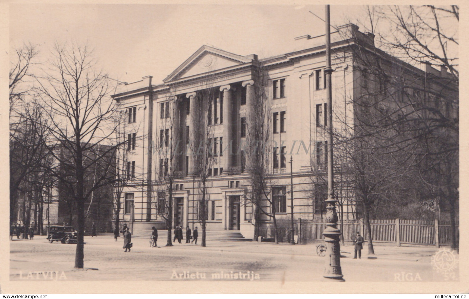 LATVIA - Riga, Arlietu ministrija, Photo Postcard, Jugoslavenske armije l.3