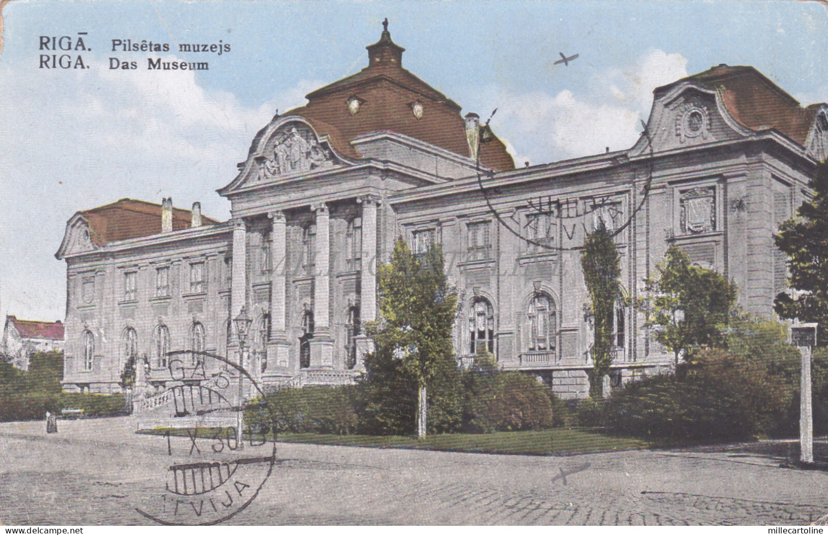 LATVIA - Riga, Pilsetas muzejs, Postcard 1930