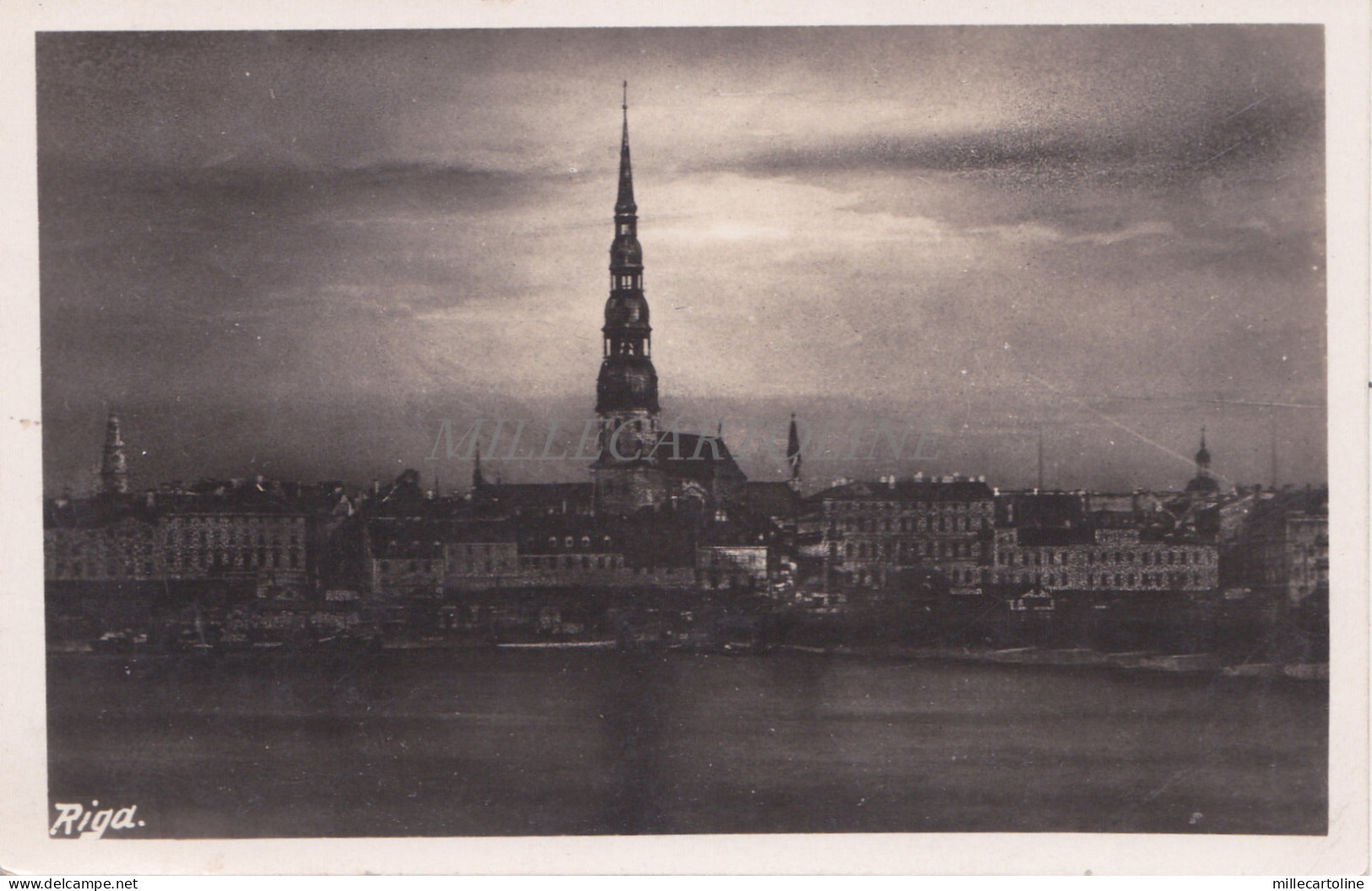 LATVIA - Riga, View, Postcard 1936