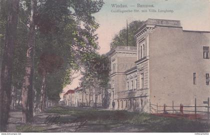 LATVIA - Windau, Ventspils, Goldingesche Str. mit Villa Langberg, Postcard 1903