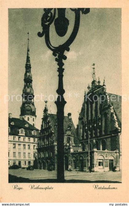 Riga Lettland Rathausplatz