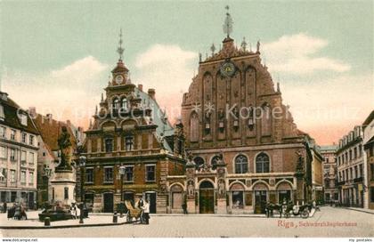 Riga Lettland Schwarzhaeupterhaus