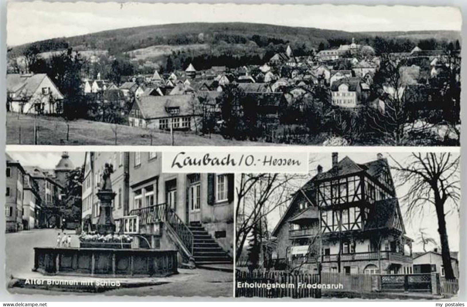 Laubach Hessen Laubach Brunnen Schloss Erholungsheim Friedensruh