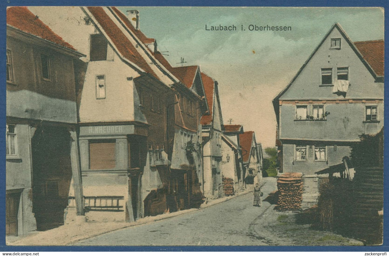 Laubach in Oberhessen Altstadt, gelaufen 1931 (AK5218)