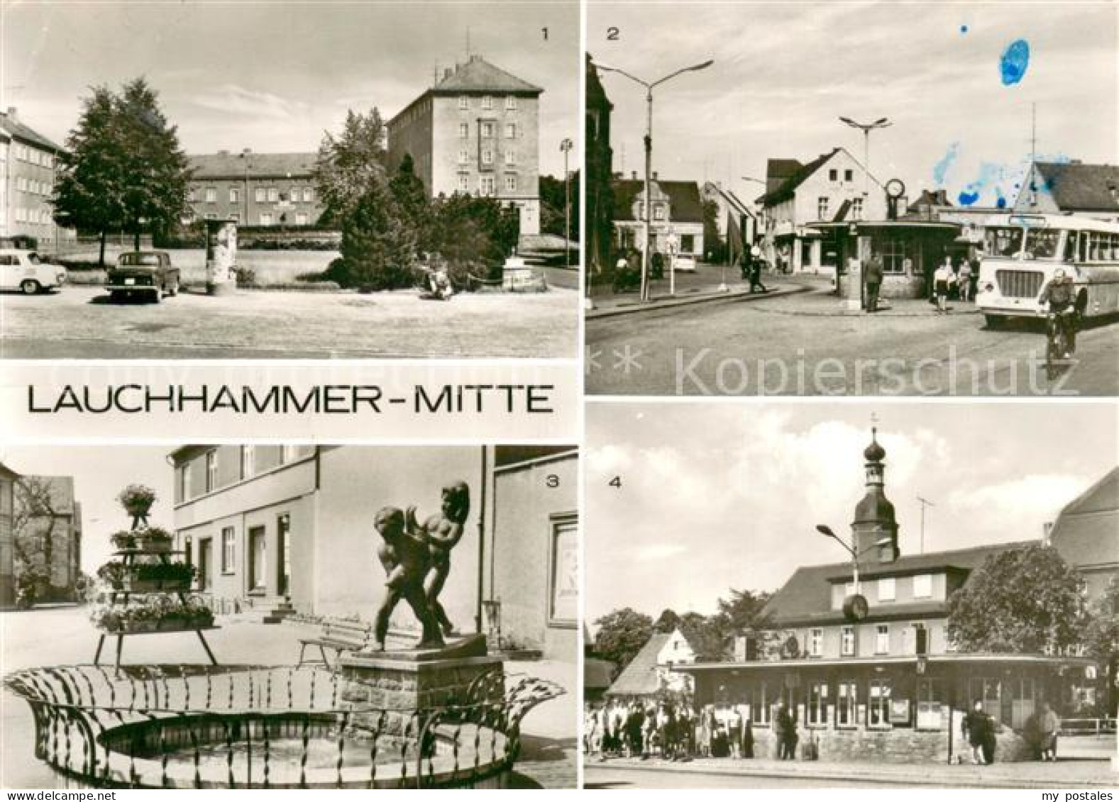 Lauchhammer Platz der Solidaritaet Wilhelm Pieck Platz Kleinleipische Strasse Bu