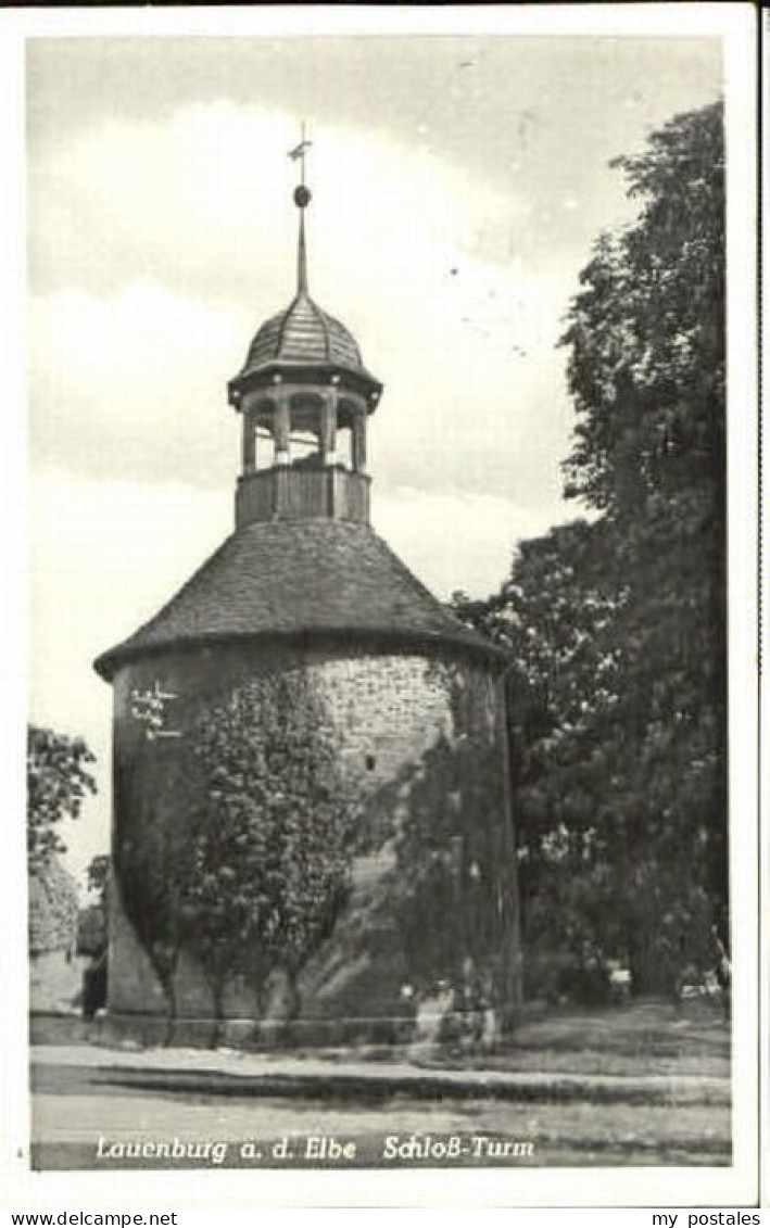 Lauenburg Elbe Lauenburg Schloss Turm x 1956