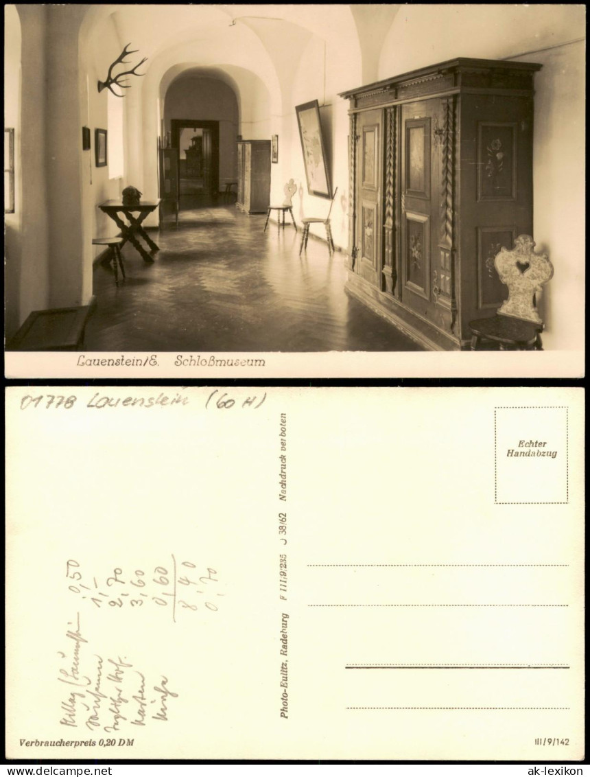 Lauenstein Altenberg (Erzgebirge) Schloß Lauenstein - Flur, Möbel 1962