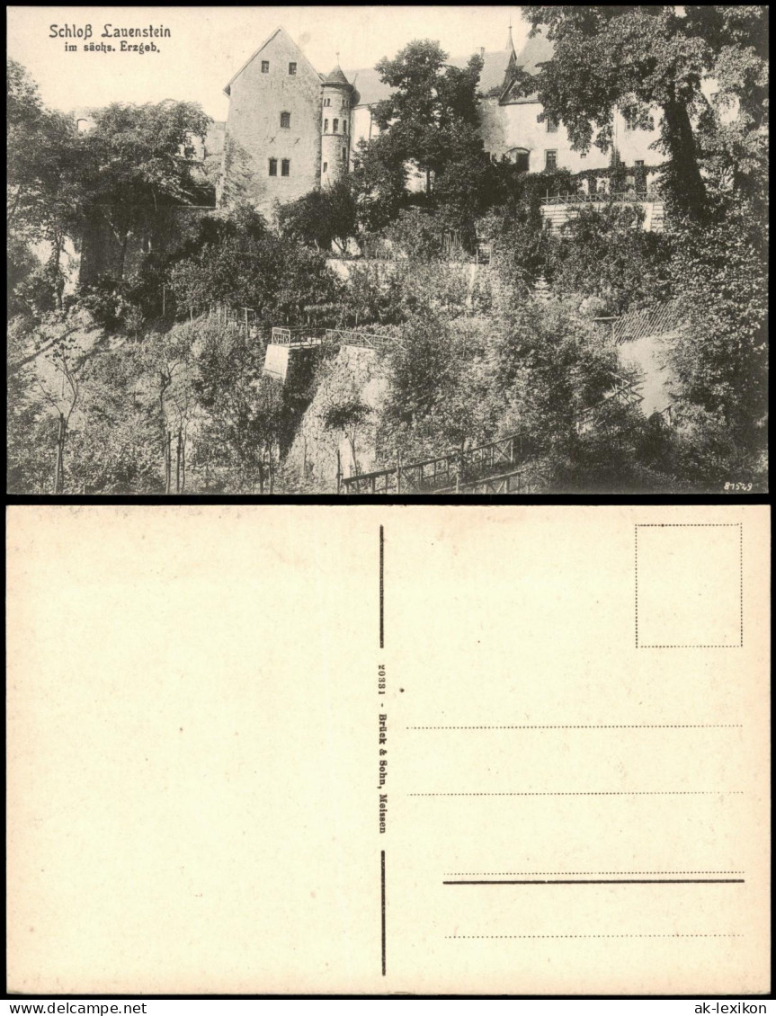 Lauenstein (Erzgebirge)-Altenberg (Erzgebirge) Schloß Lauenstein 1920