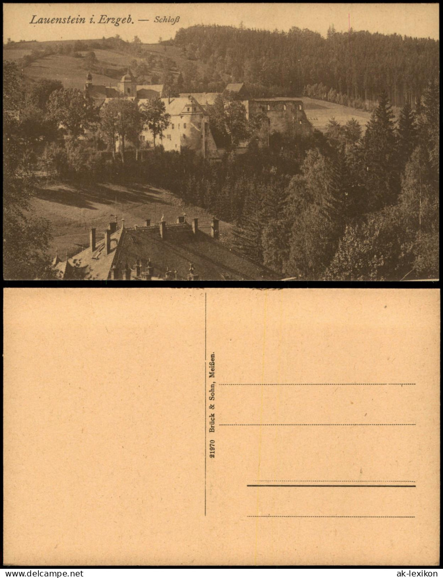 Lauenstein (Erzgebirge)-Altenberg (Erzgebirge) Schloß Lauenstein 1922