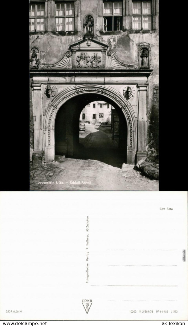 Lauenstein (Erzgebirge)-Altenberg (Erzgebirge) Schloß Lauenstein - Portal 1976