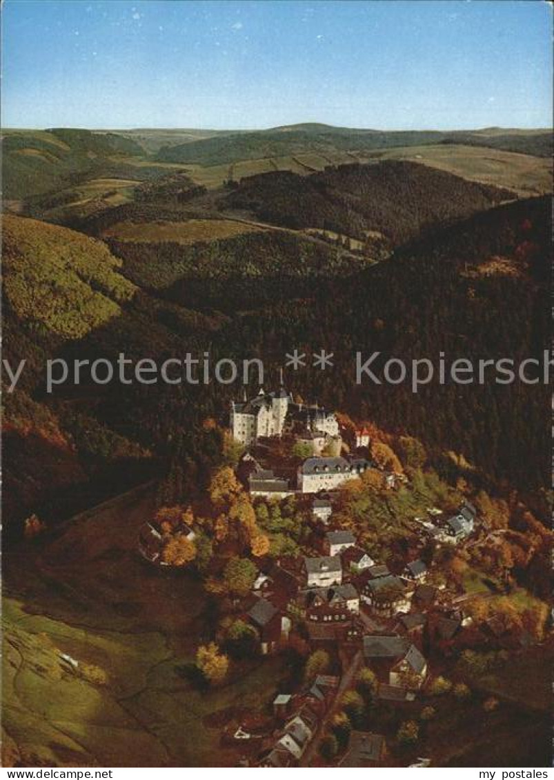 Lauenstein Oberfranken Burg Lauenstein Fliegeraufnahme