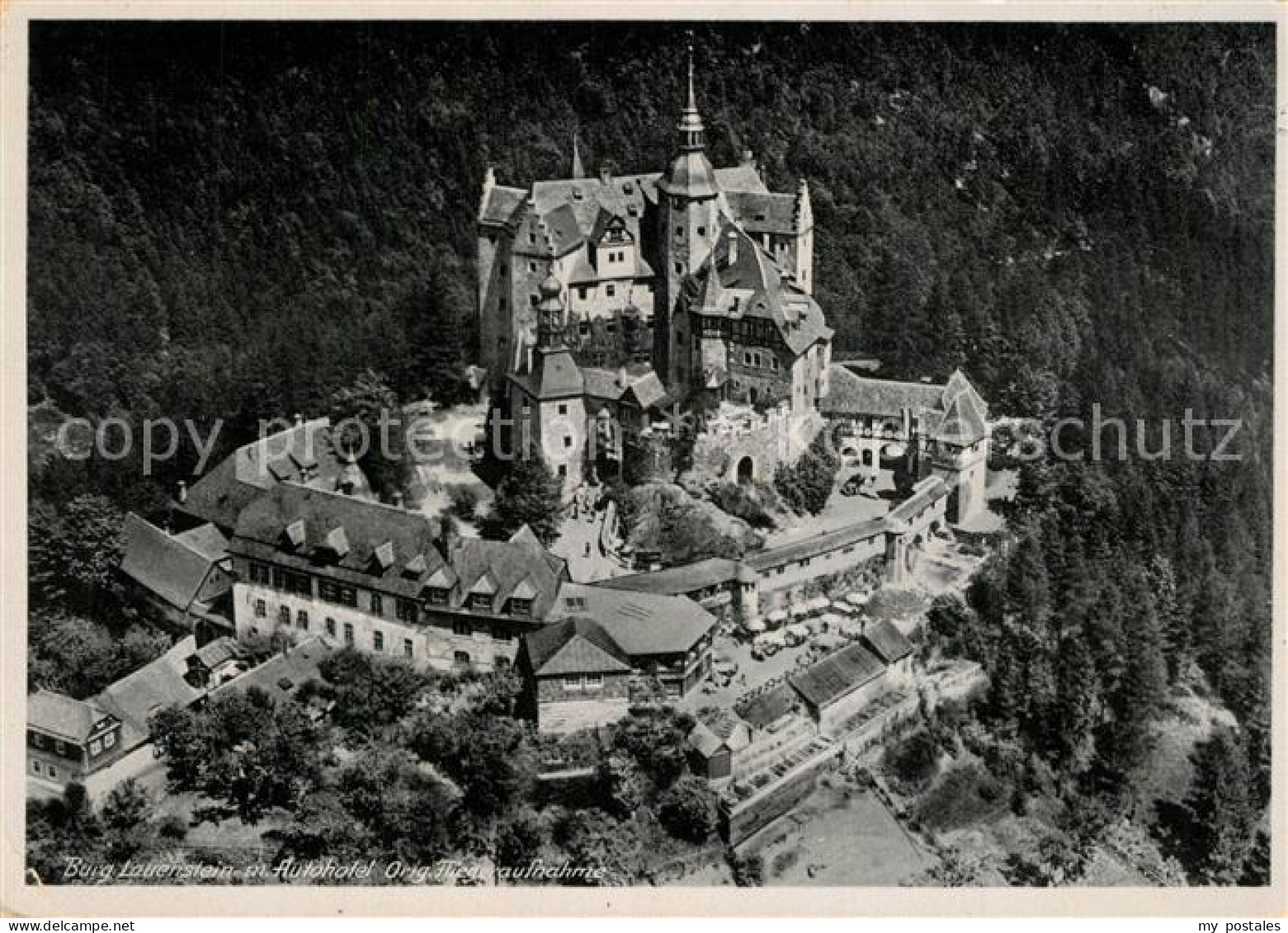 Lauenstein Oberfranken Burg Lauenstein Fliegeraufnahme