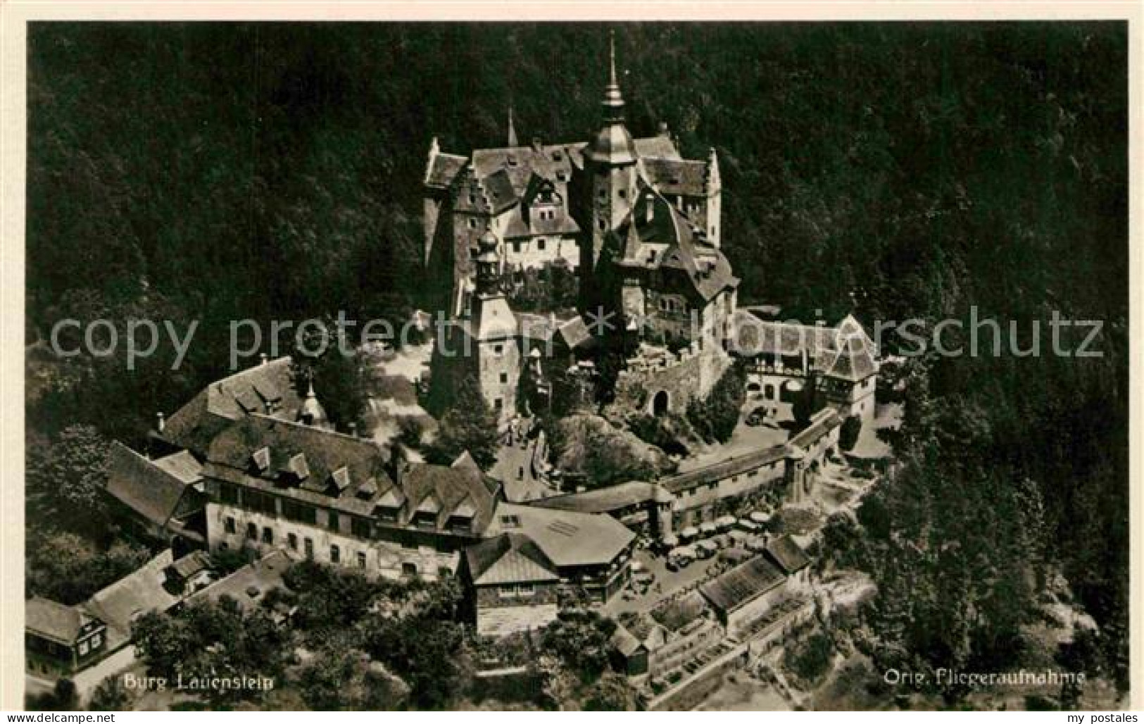 Lauenstein Oberfranken Burg Lauenstein Fliegeraufnahme