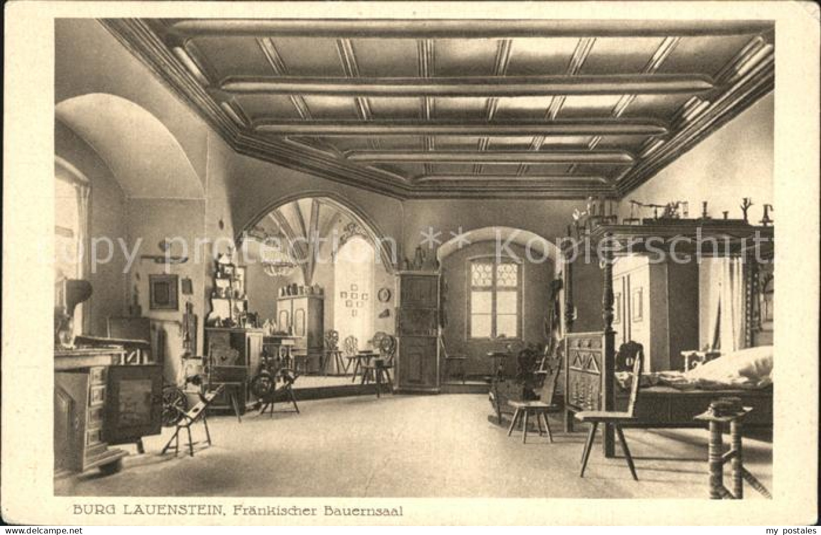 Lauenstein Oberfranken Burg Lauenstein Fraenkischer Bauernsaal