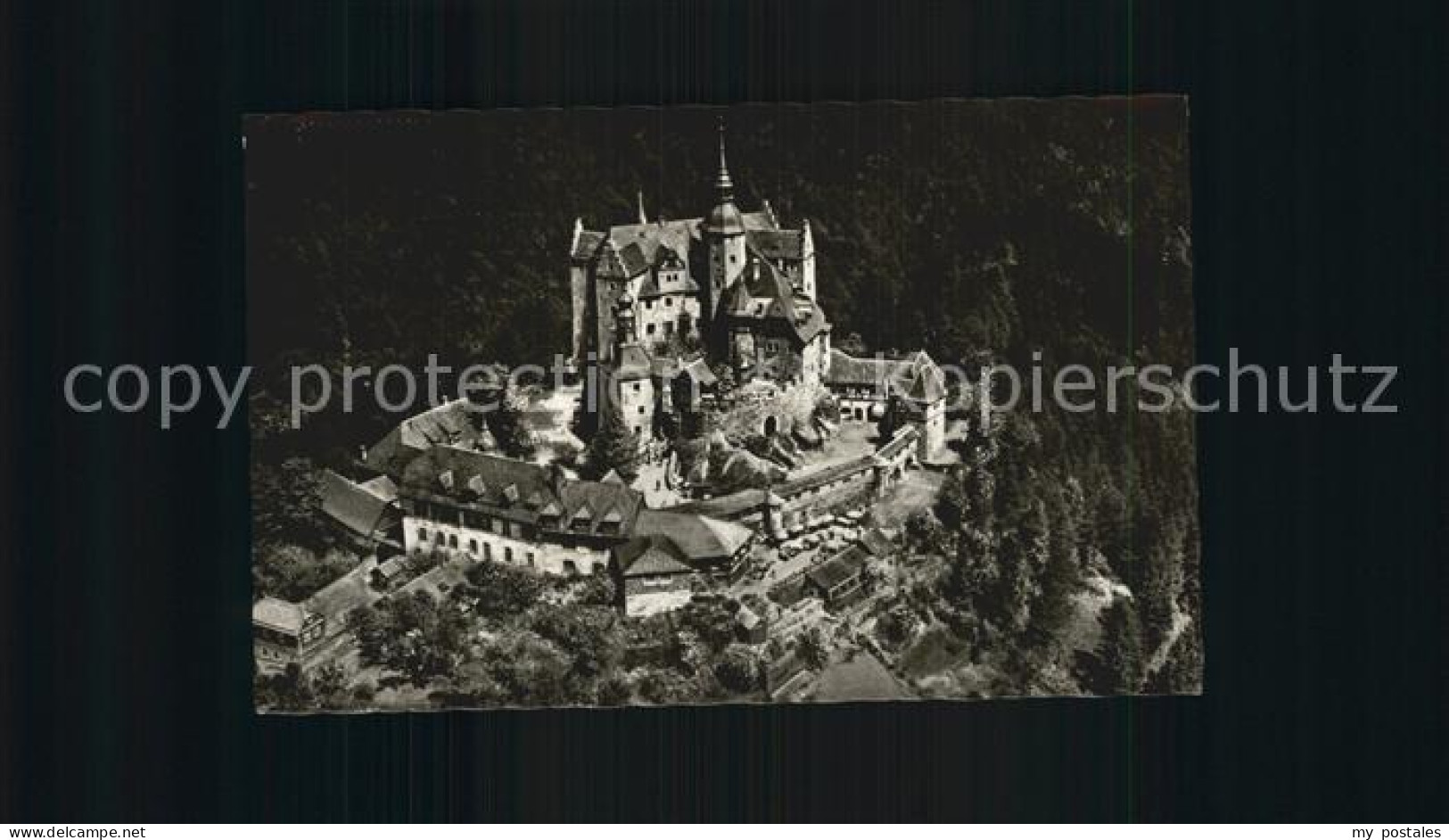 Lauenstein Oberfranken Burghotel Lauenstein Fliegeraufnahme