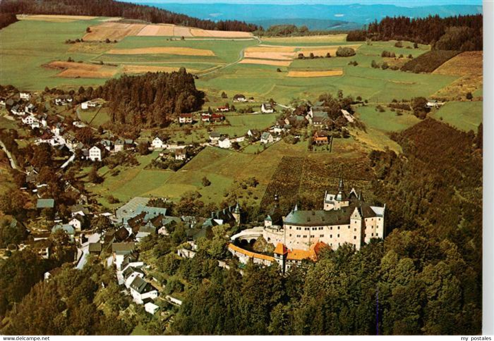 Lauenstein Oberfranken Burghotel Lauenstein Fliegeraufnahme