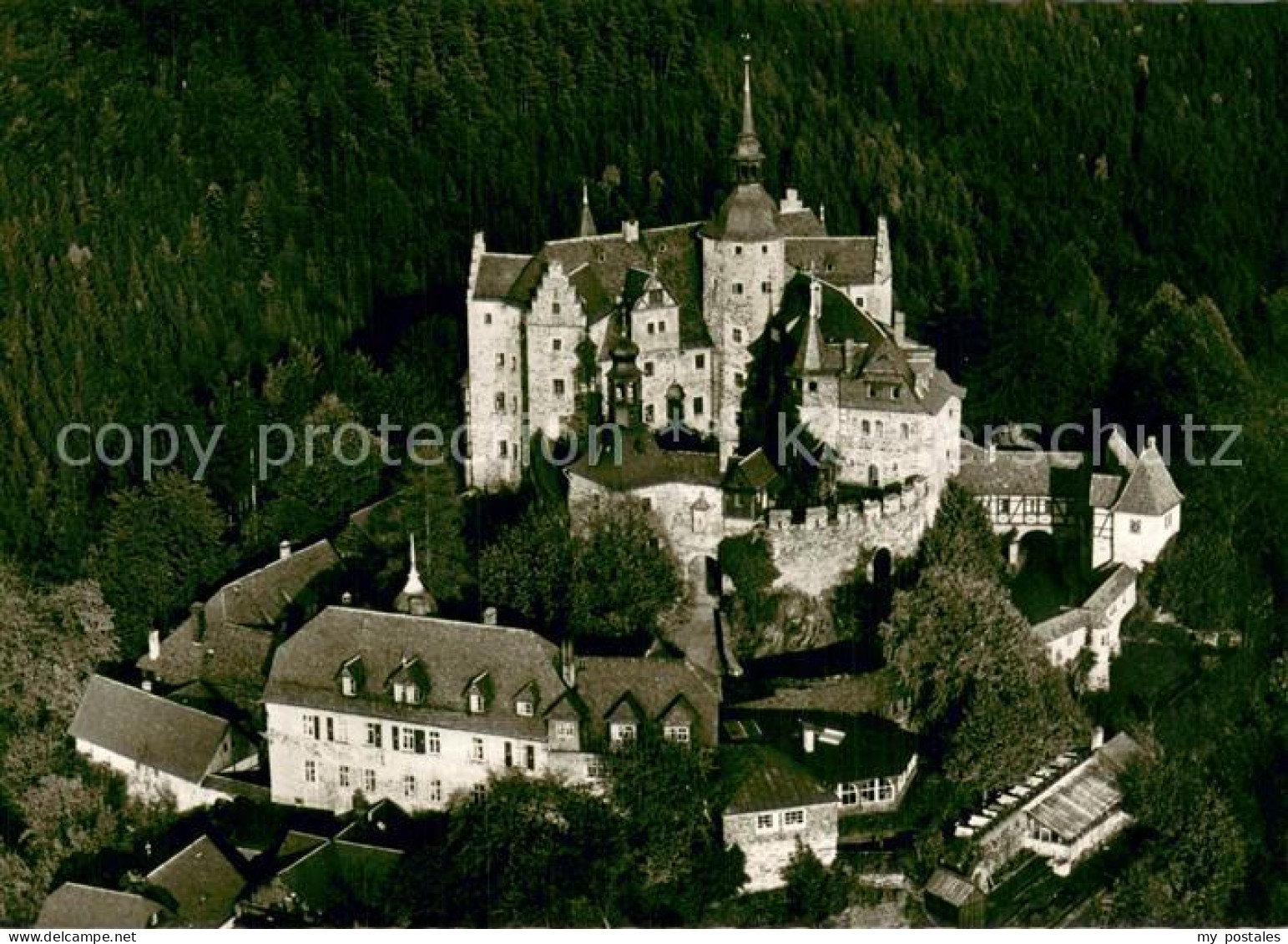 Lauenstein Oberfranken Fliegeraufnahme Burg Lauenstein