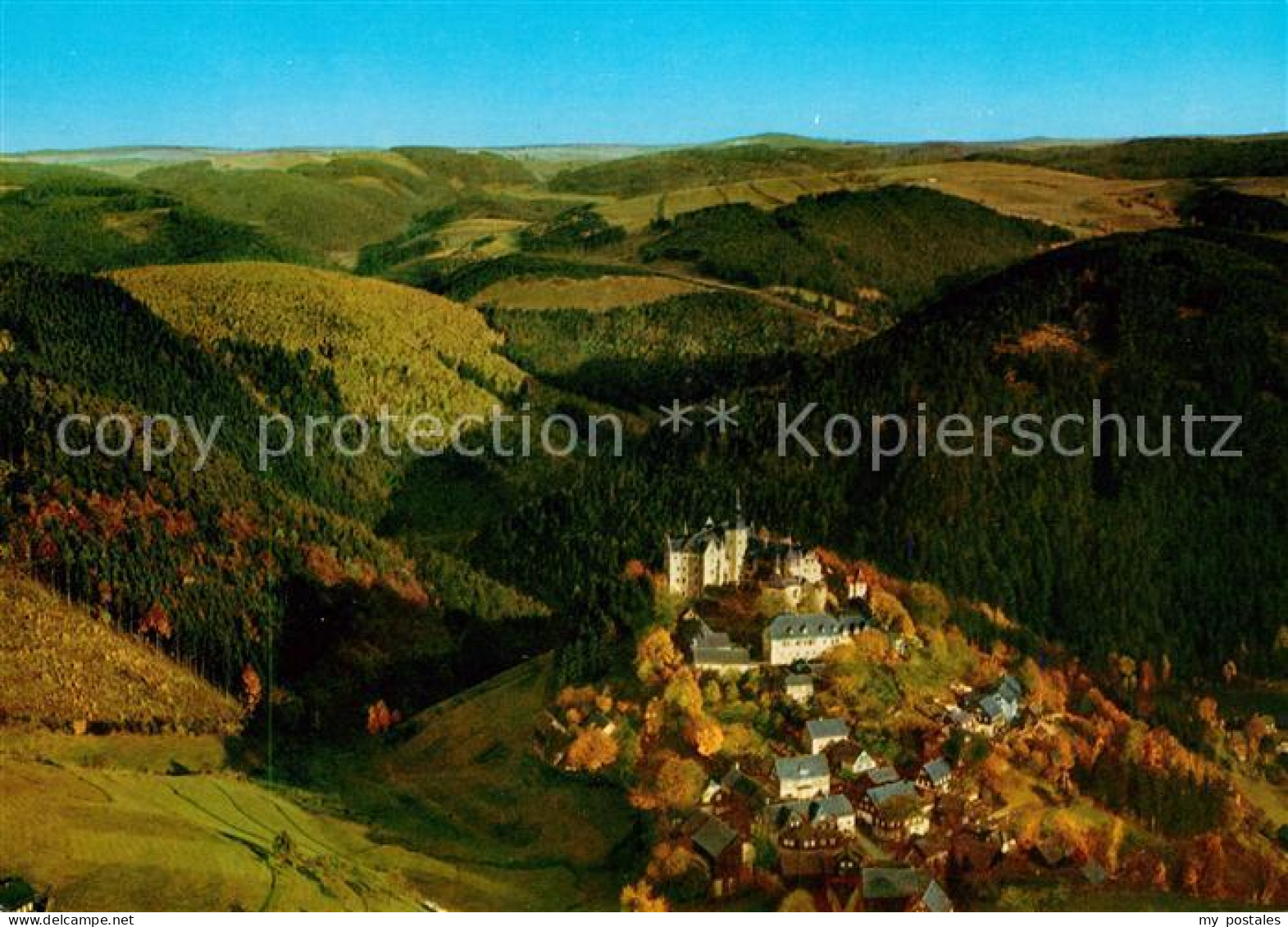 Lauenstein Oberfranken Fliegeraufnahme Burg Lauenstein