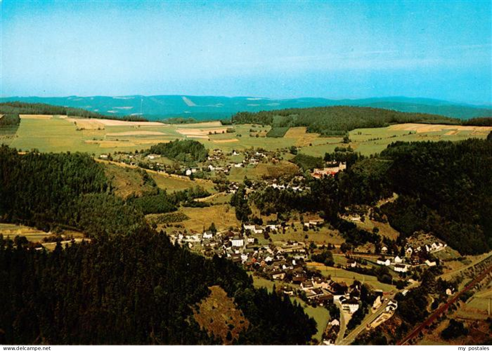 Lauenstein Oberfranken Fliegeraufnahme mit Burghotel Lauenstein