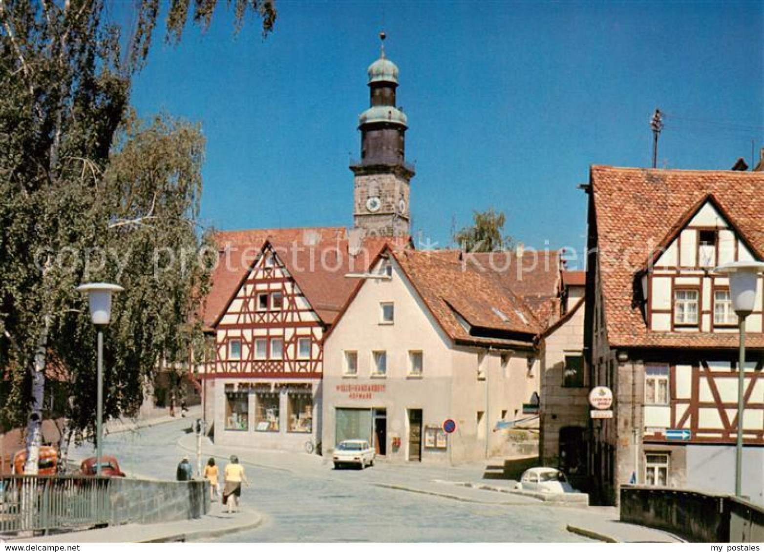 Lauf Pegnitz Ortspartie Fachwerkhaeuser