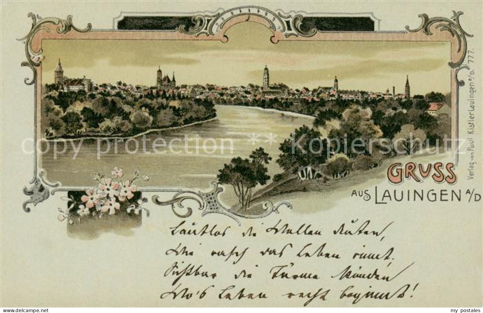 Lauingen Donau Panorama