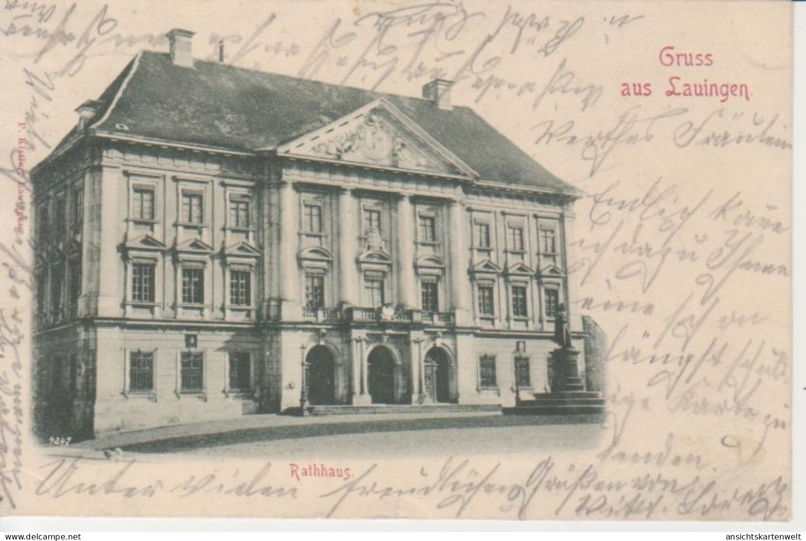 Lauingen Rathaus gl1900 #210.155