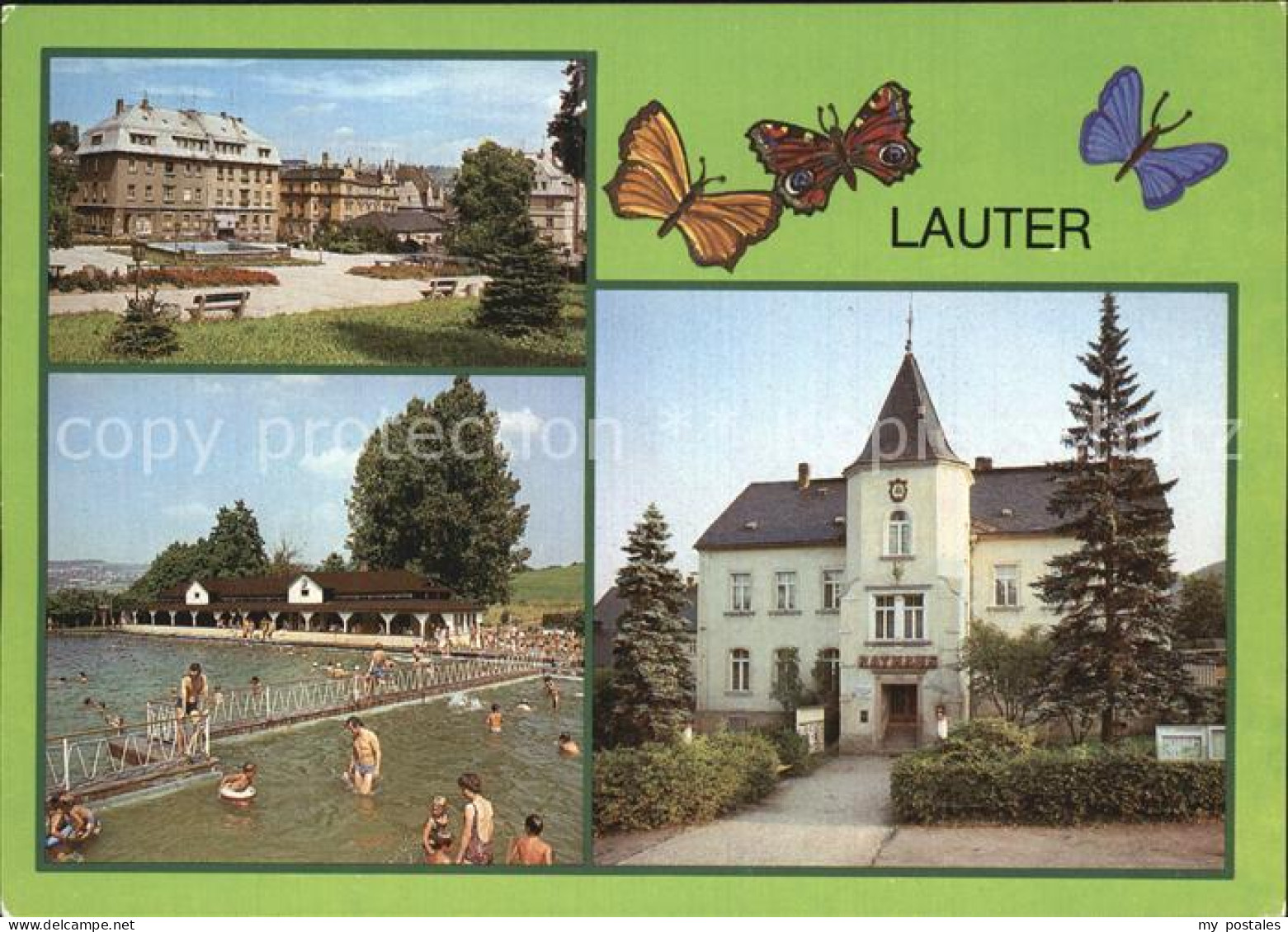 Lauter Bernsbach Markt Freibad Rathaus