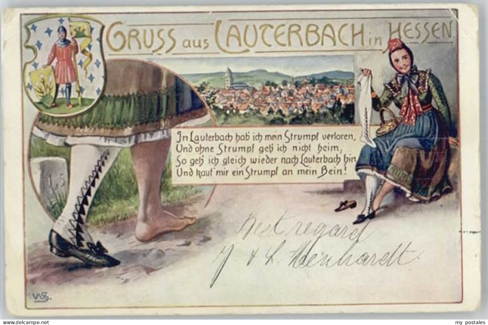 Lauterbach Hessen Lauterbach Kuenstlerkarte Gedicht