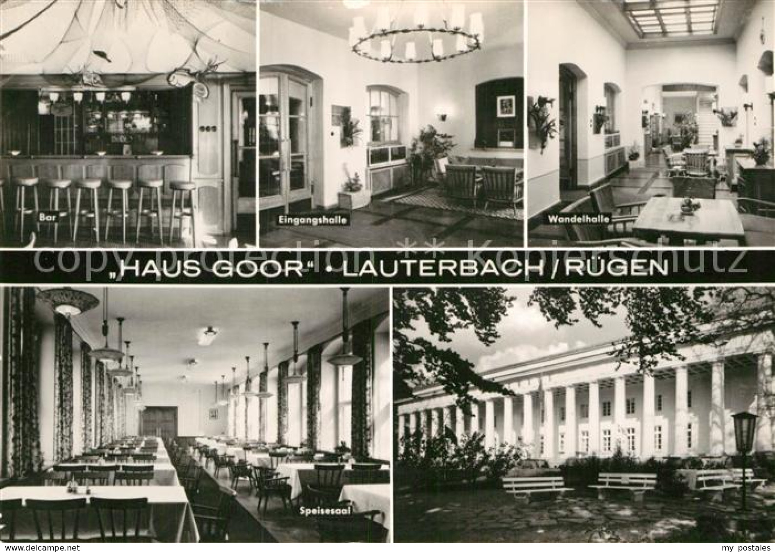 Lauterbach Ruegen Erholungsheim Haus Goor Eingangshalle Wandelhalle Speisesaal