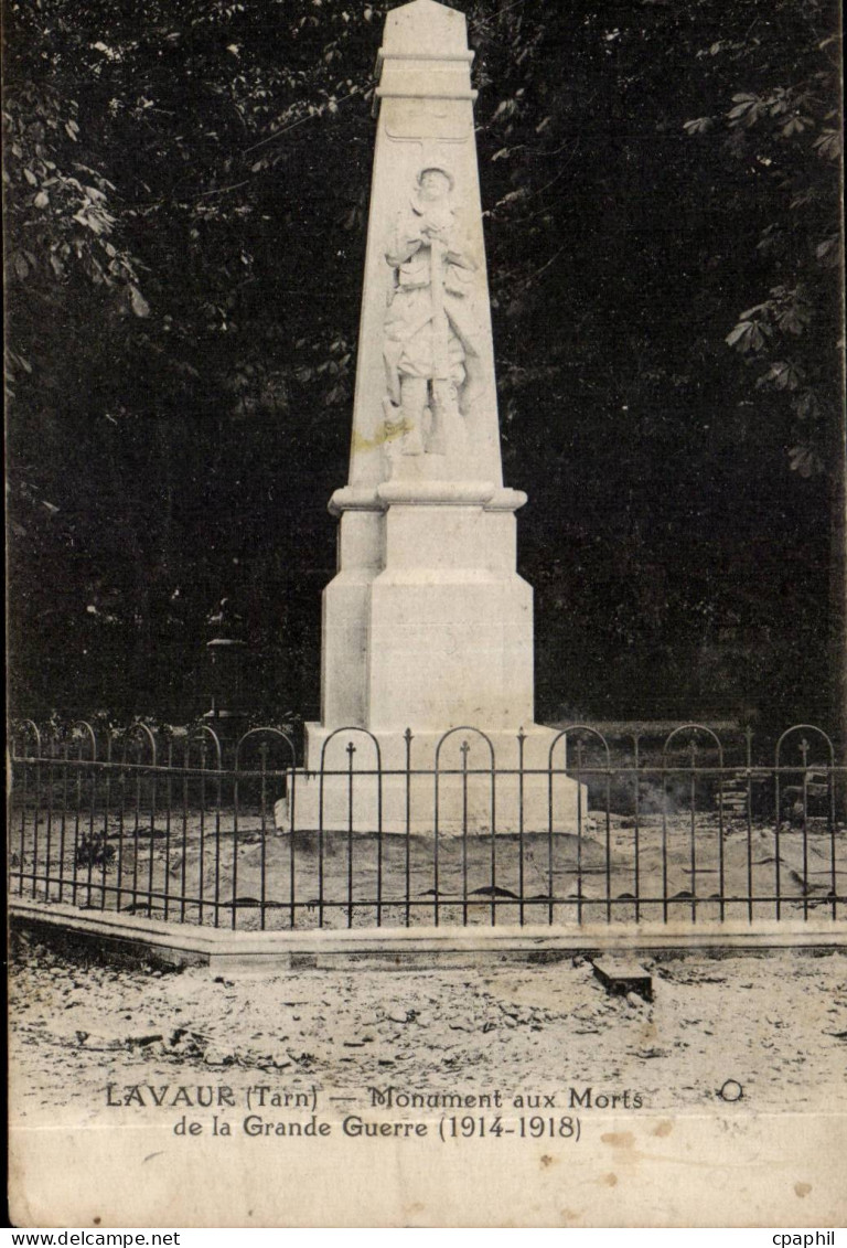 Lavaur - Monument aux Morts - CPA