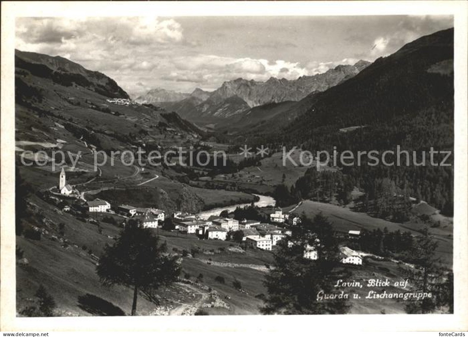 Lavin mit Guarda und Lischanagruppe