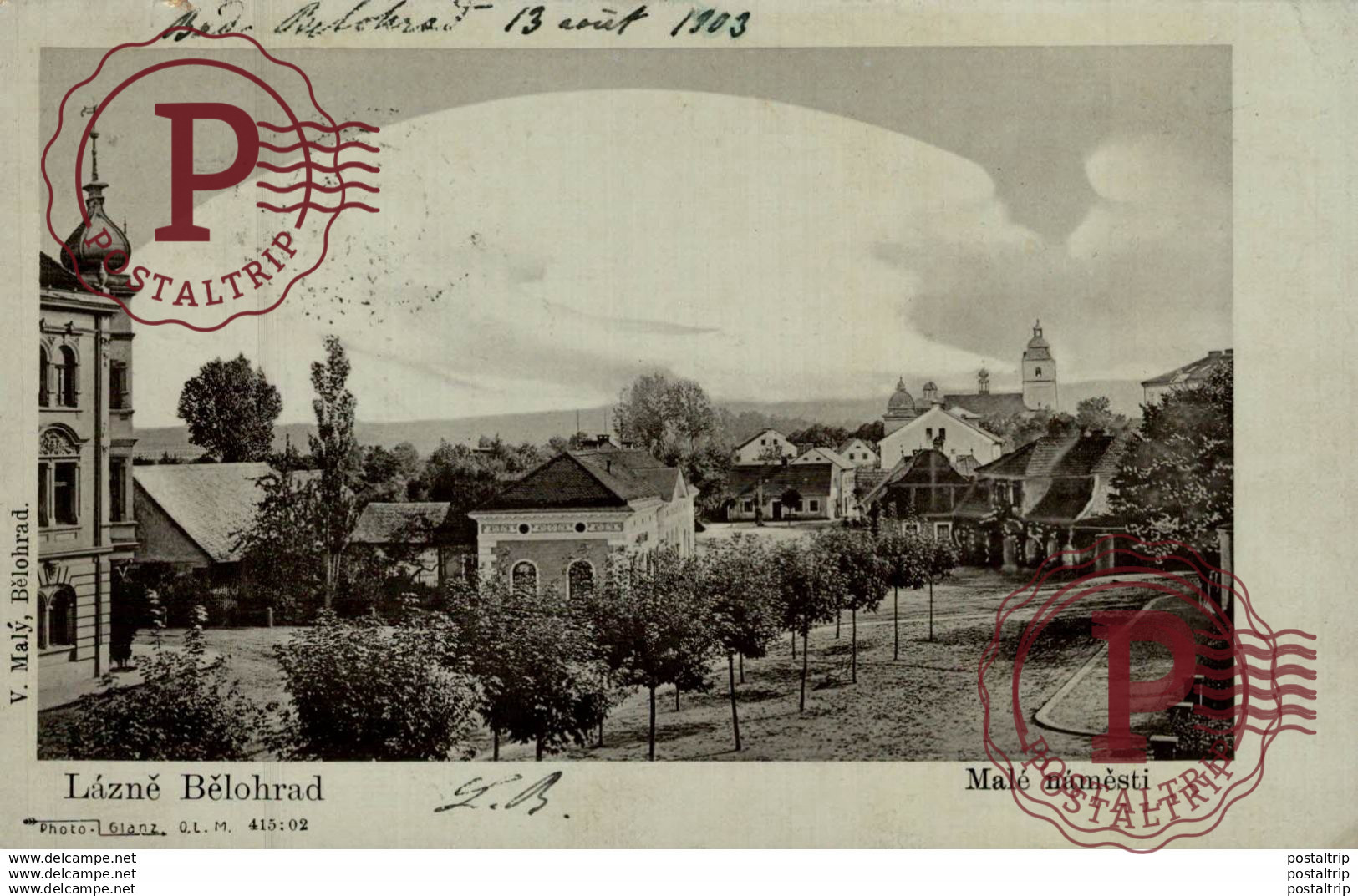 LAZNE BELOHRAD MALE NAMESTI   Tsjechië Tchéquie Checoslovaquia Czech Republic República Checa