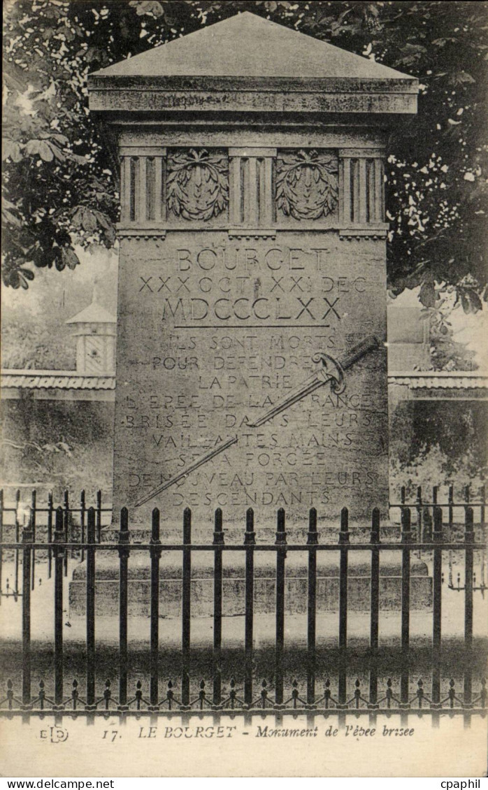 Le Bourget CPA Monument de l'epee brisee (sword)