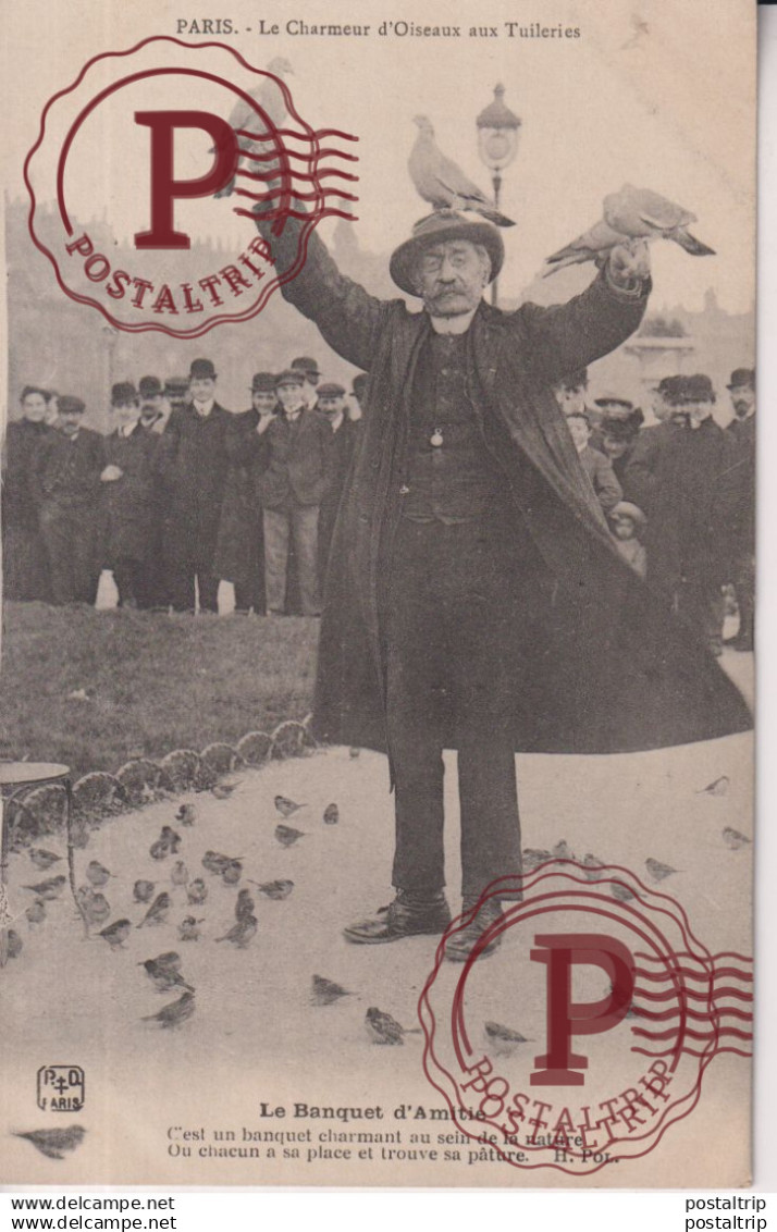Le Charmeur d'Oiseaux aux tuileries - "LE BANQUET D'AMITIE.