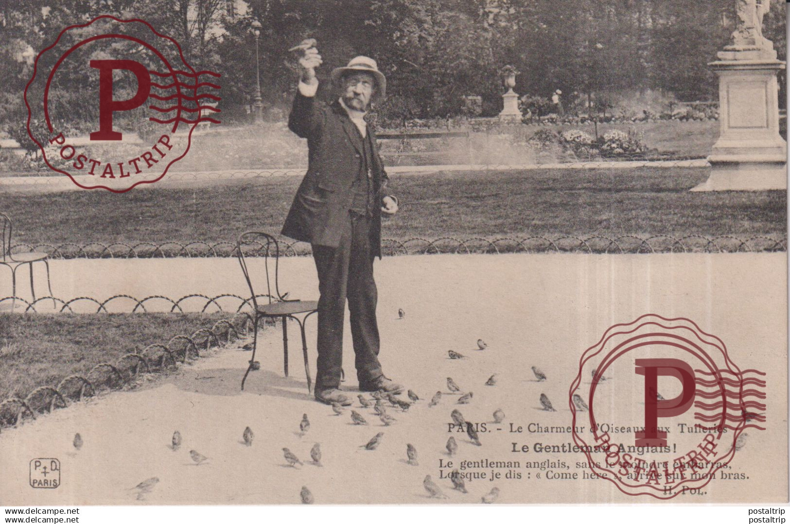 Le Charmeur d'Oiseaux aux tuileries - LE GENTLEMAN ANGLAIS