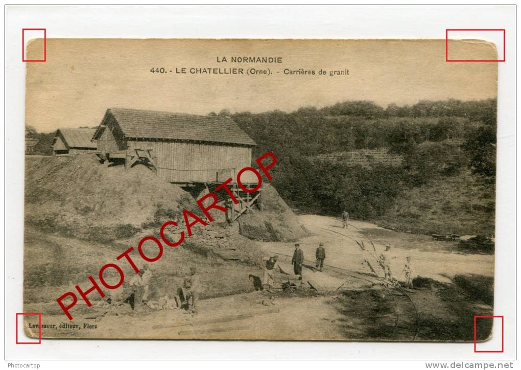 LE CHATELLIER-Carrieres de GRANIT-Industrie-Metier-