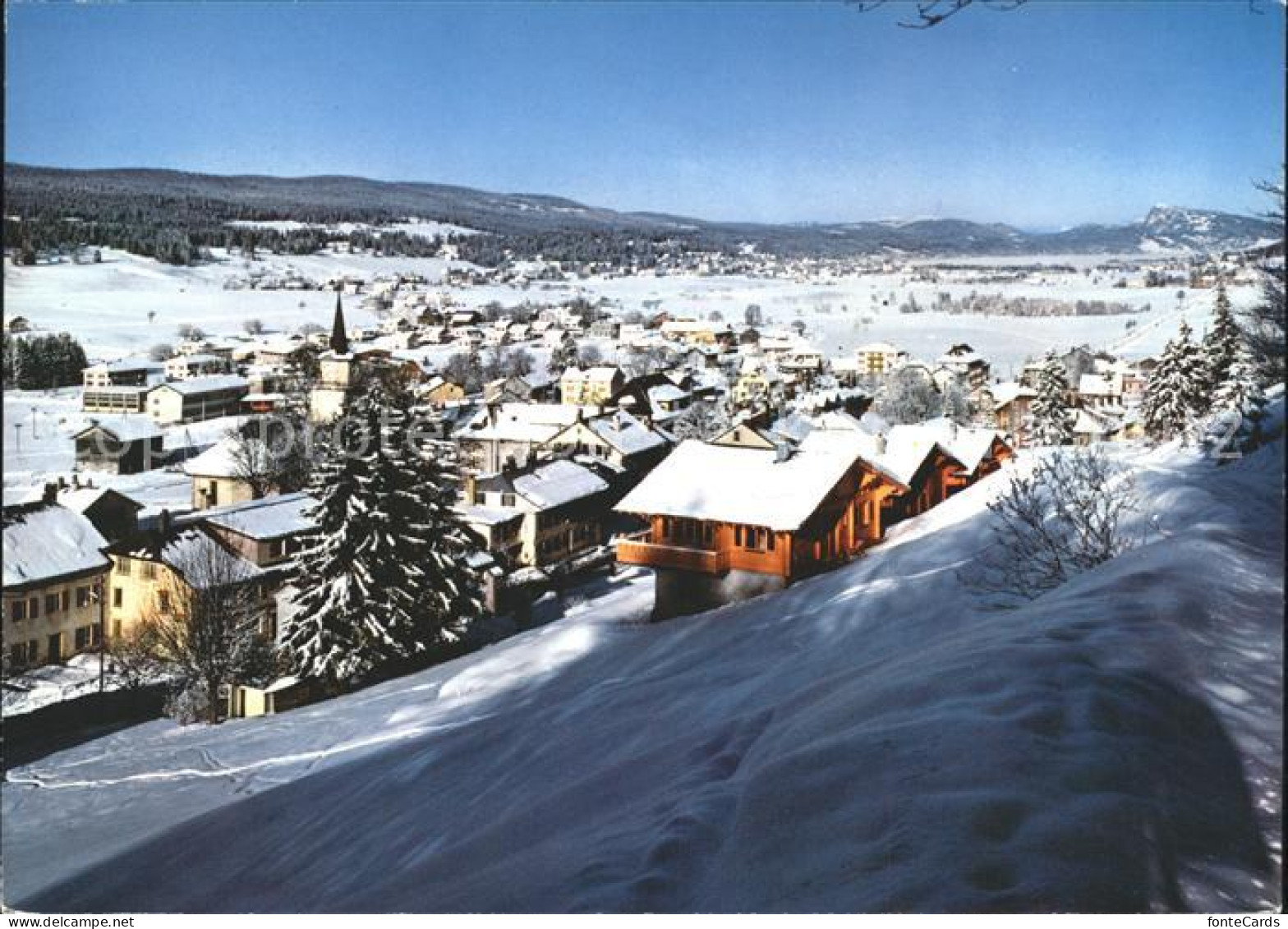 Le Chenit Vallee de Joux vue du Brassus