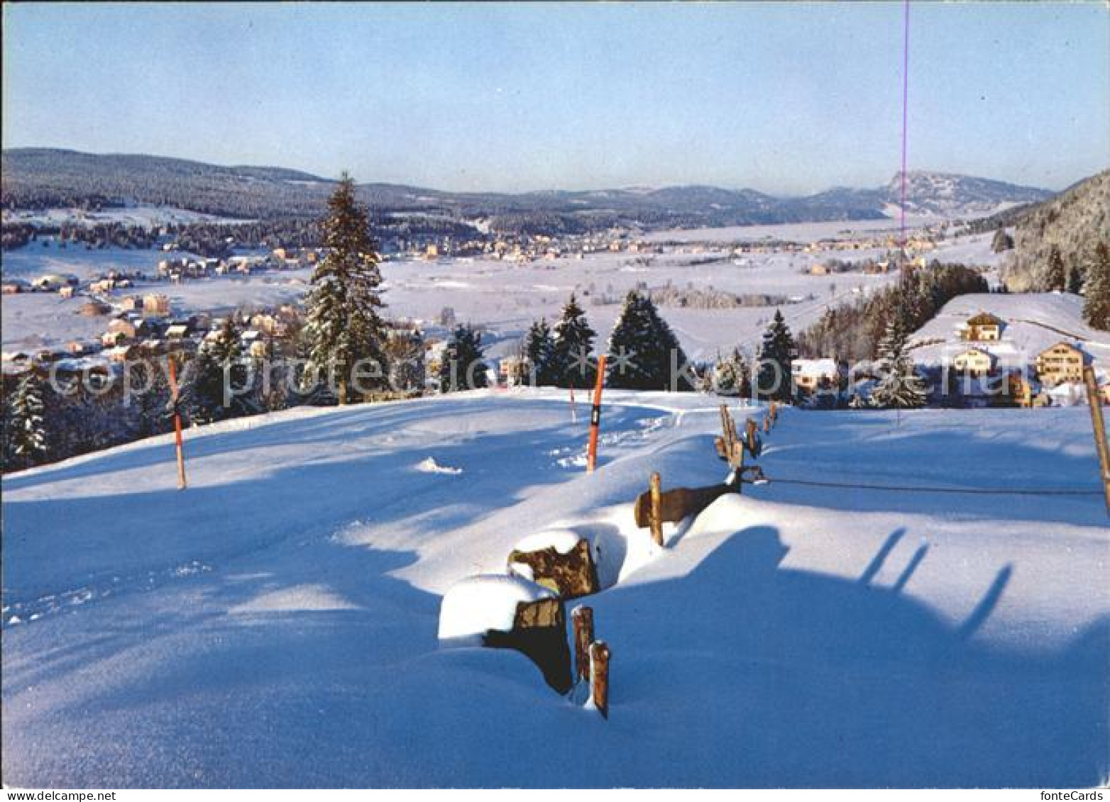 Le Chenit Vallee de Joux vue du Brassus