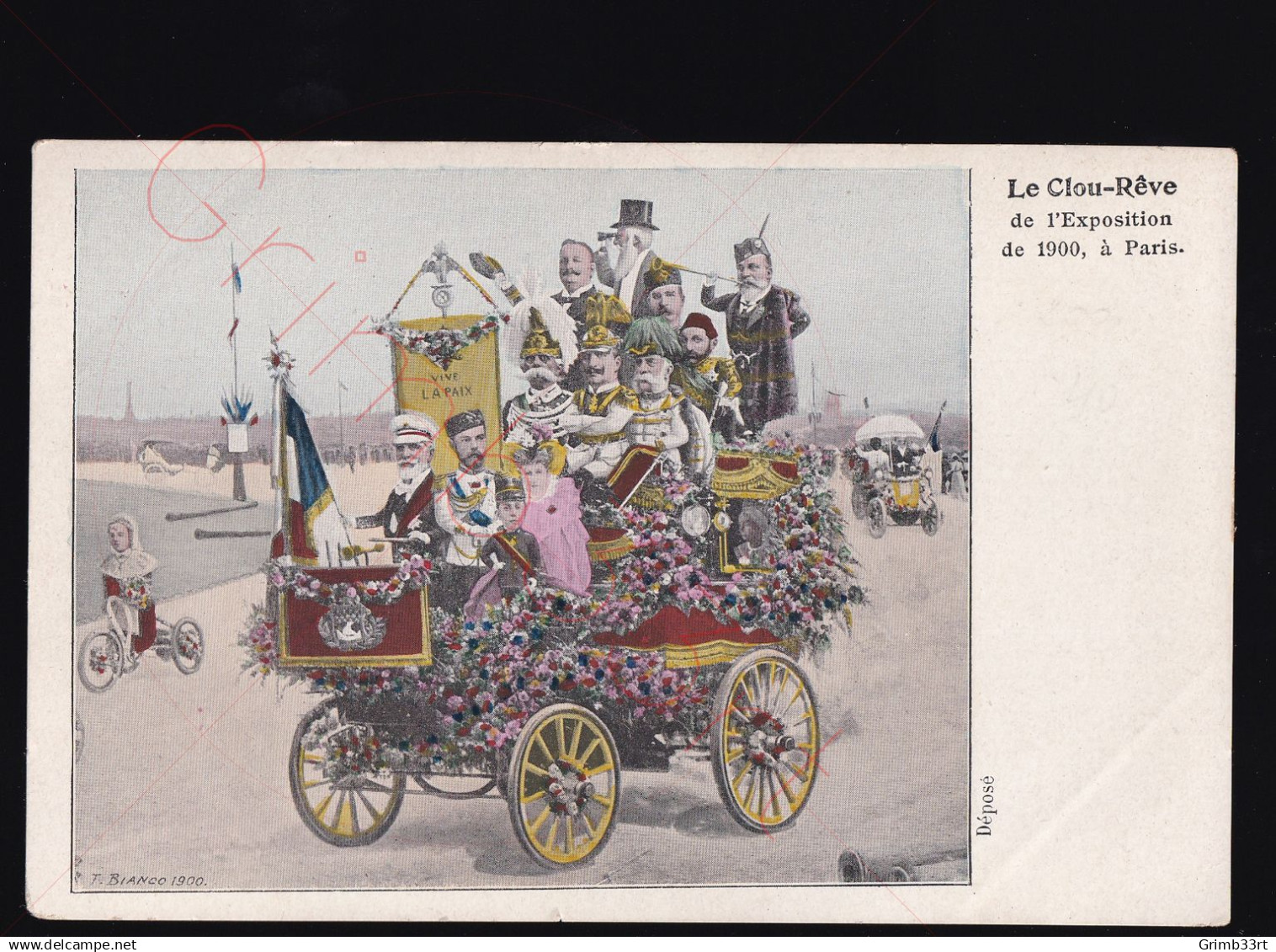 Le Clou-Rêve de l'Exposition de 1900, à Paris - Politique Satire - postkaart