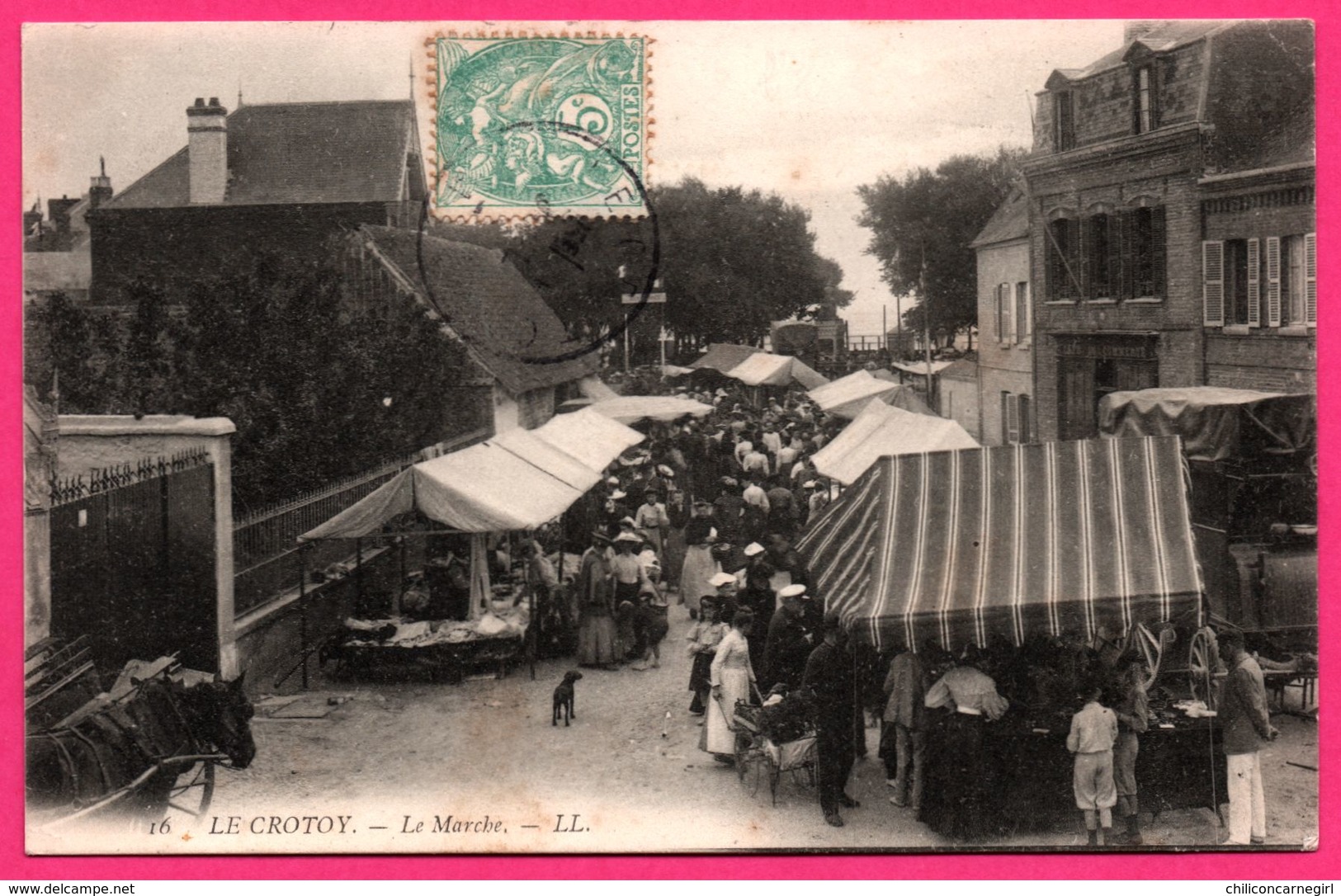 Le Crotoy - Le Marché - Belle Animation - L.L.