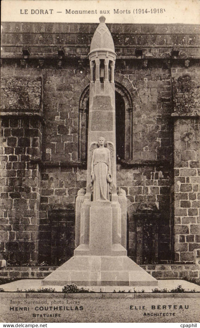 Le Dorat - Monument aux Morts 1914 1918 - CPA