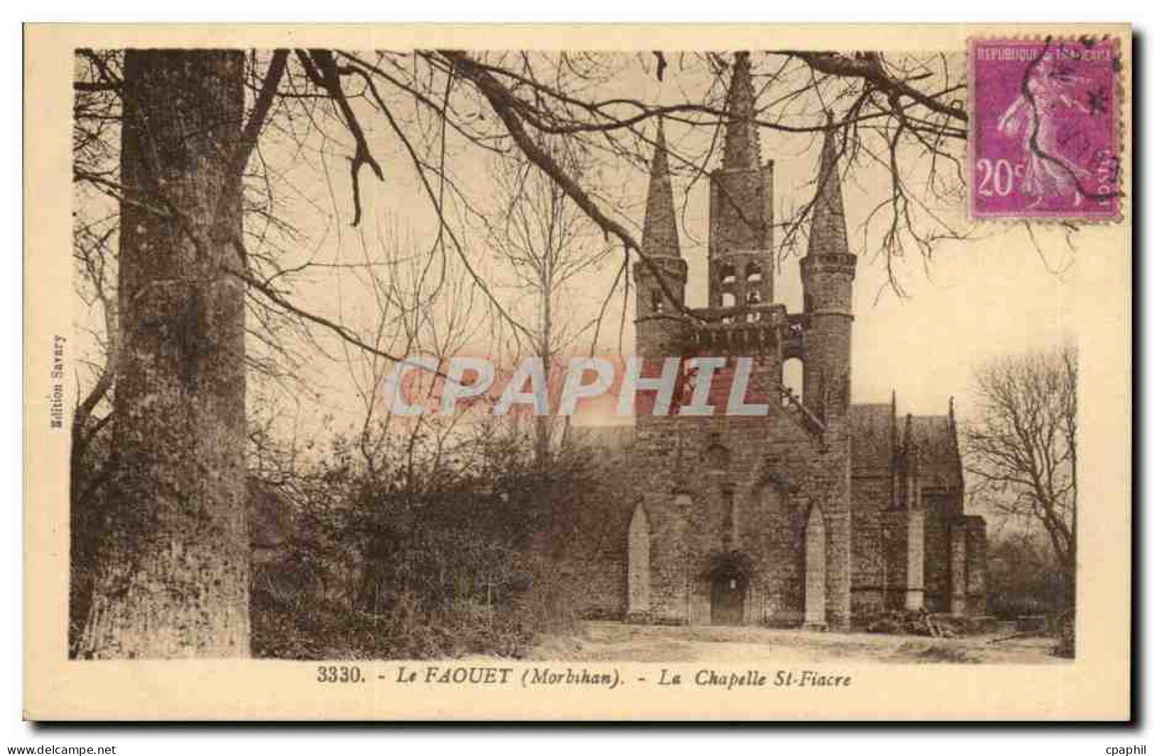 Le Faouet CPA La chapelle St Fiacre