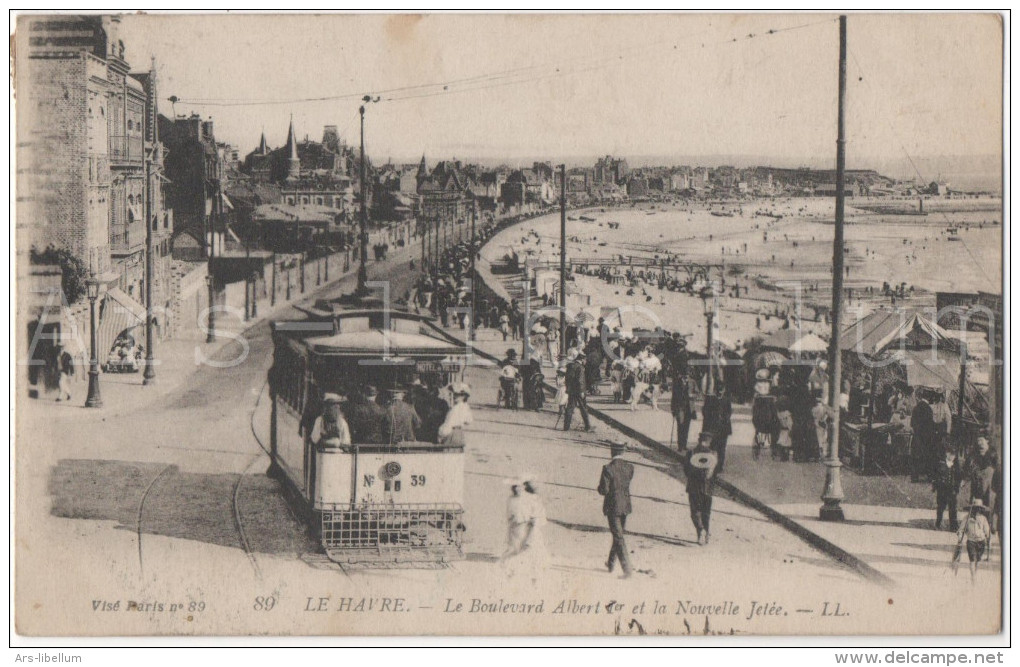 LE HAVRE / le Boulevard Albert 1er et la Nouvelle Jetée / 1919