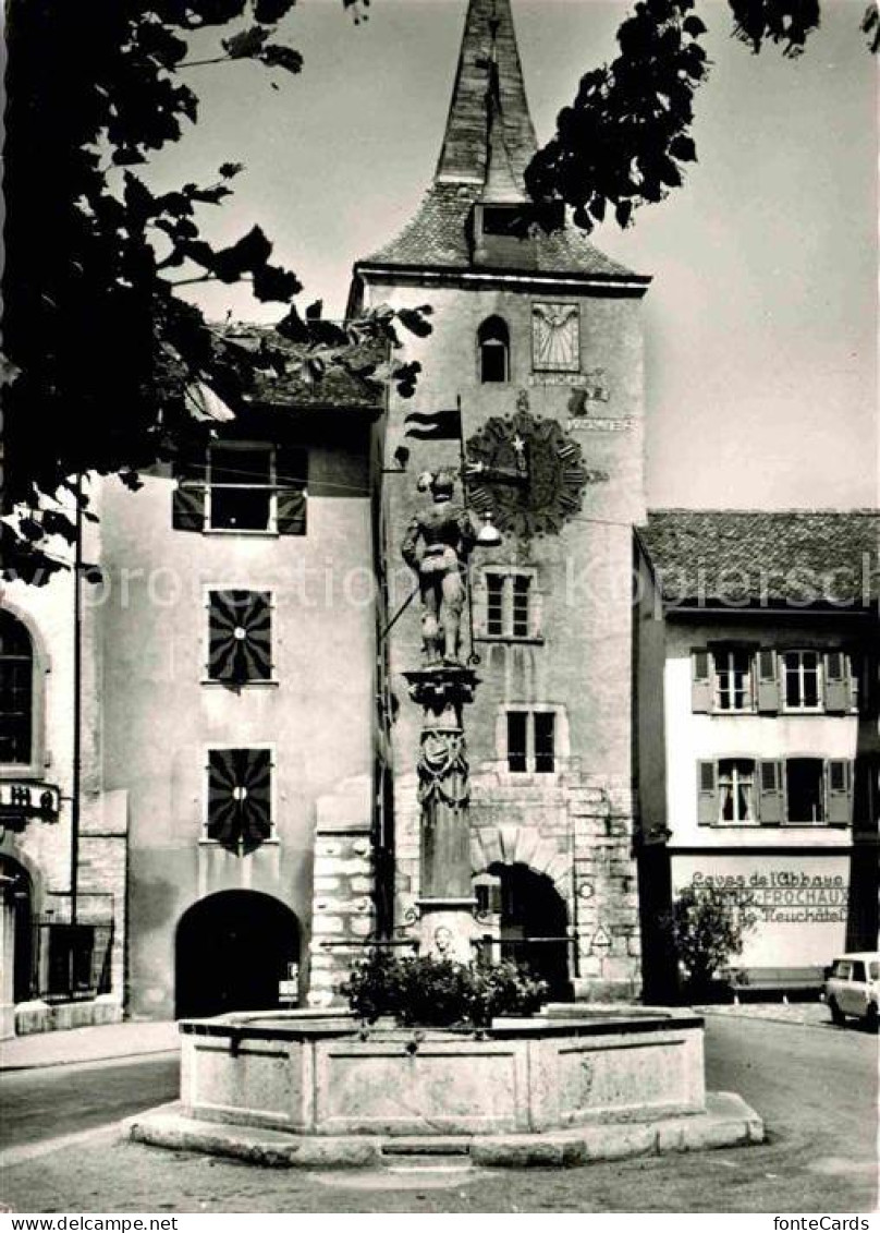 Le Landeron Schloss Brunnen