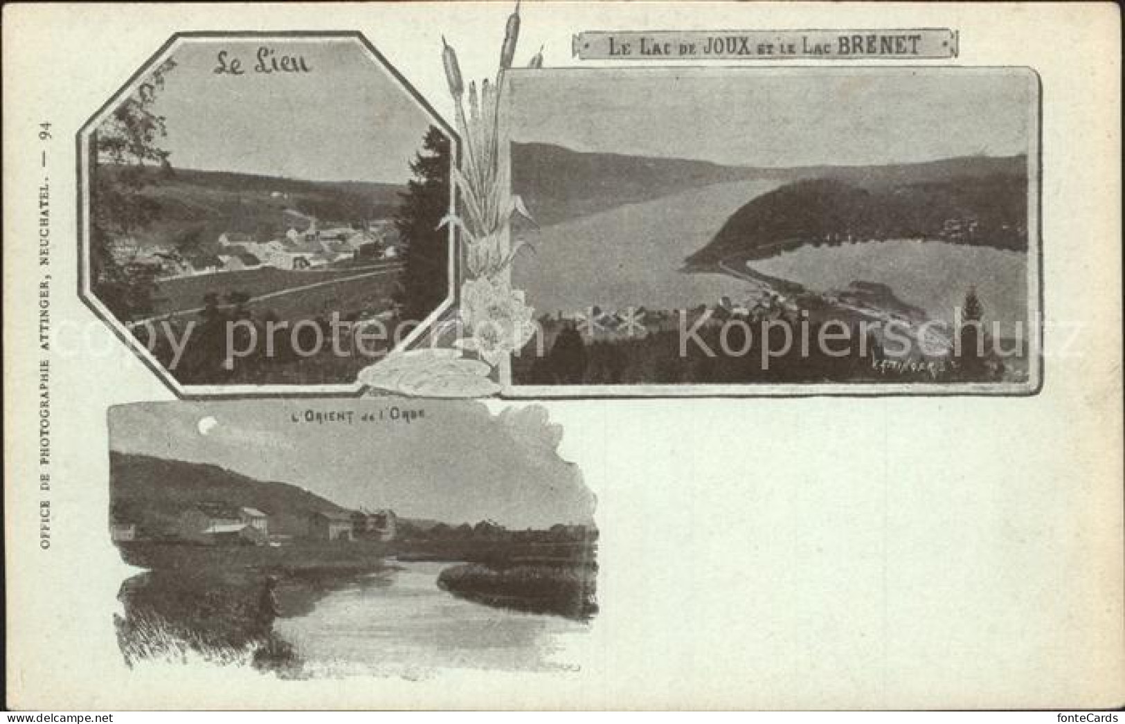 Le Lieu Panorama Lac de Joux et Lac Brenet Orion de l'Orbe